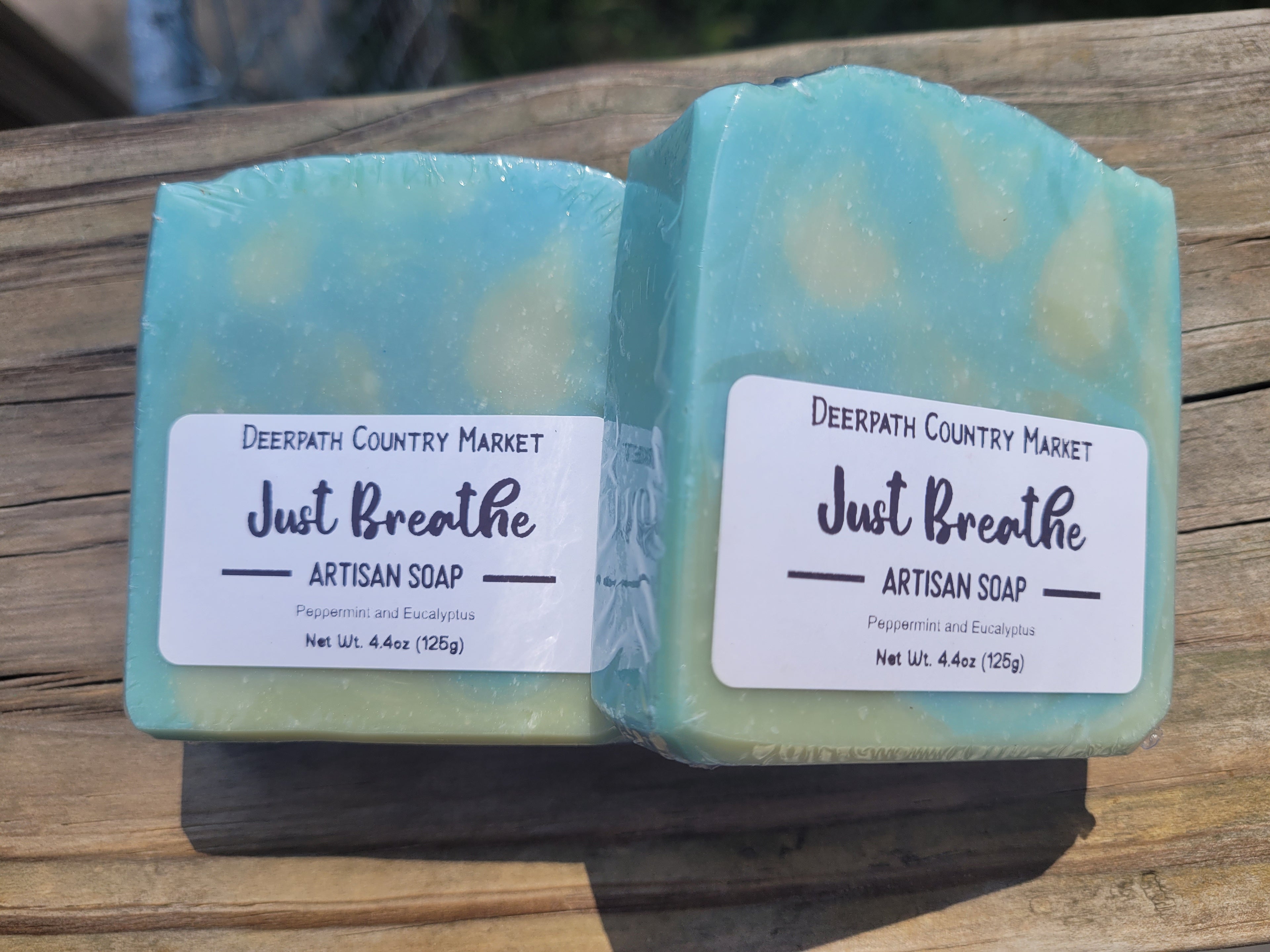 Just Breathe Artisan Bar Soap | Eucalyptus and Peppermint Soap
