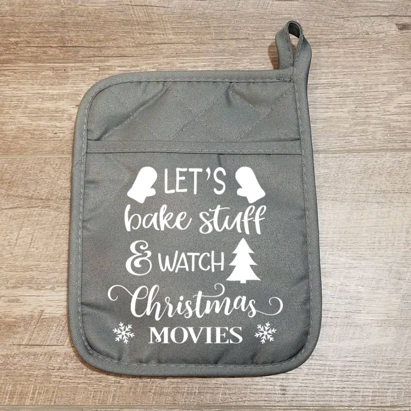 Bake and Watch Christmas Movies Pot Holder
