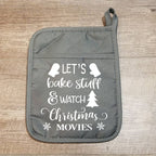 Bake and Watch Christmas Movies Pot Holder