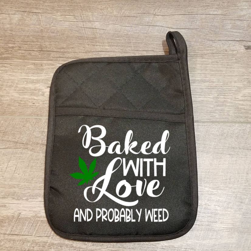 Baked with Weed Potholder