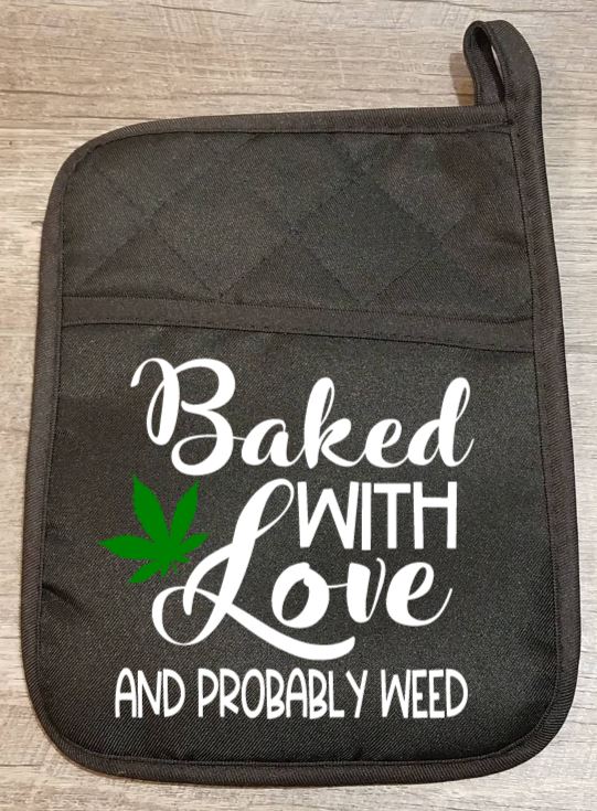 Baked with Weed Potholder