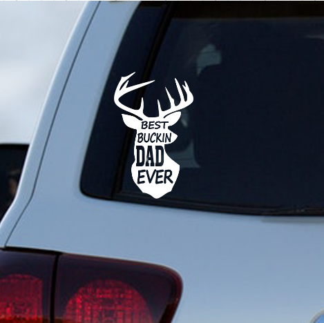 Best Bucking Dad Decal