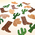 Rustic Country Western Glitter Confetti