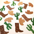 Rustic Country Western Glitter Confetti