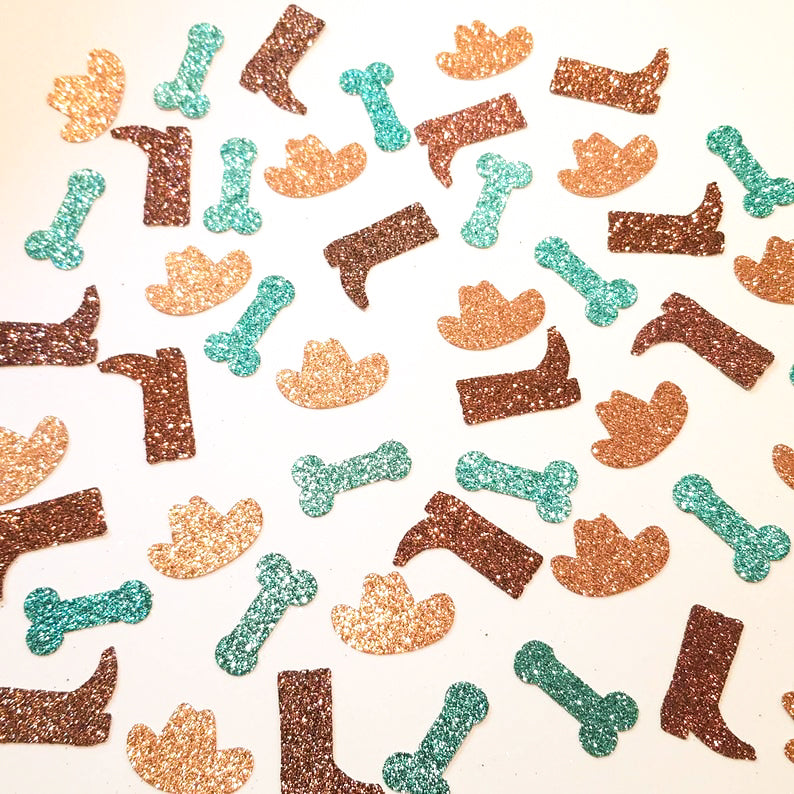 Cowgirl Bachelorette Party Glitter Confetti