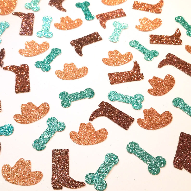Cowgirl Bachelorette Party Glitter Confetti