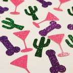 Cactus and Penis Bachelorette Glitter Confetti