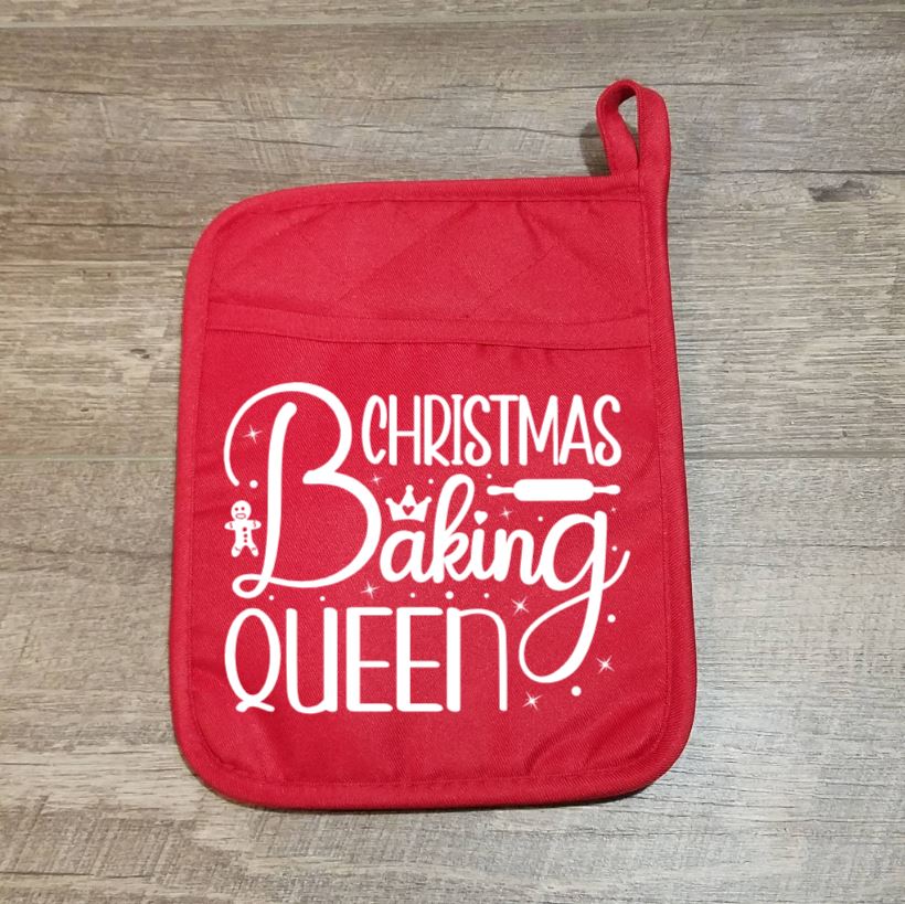 Christmas Baking Queen Potholder