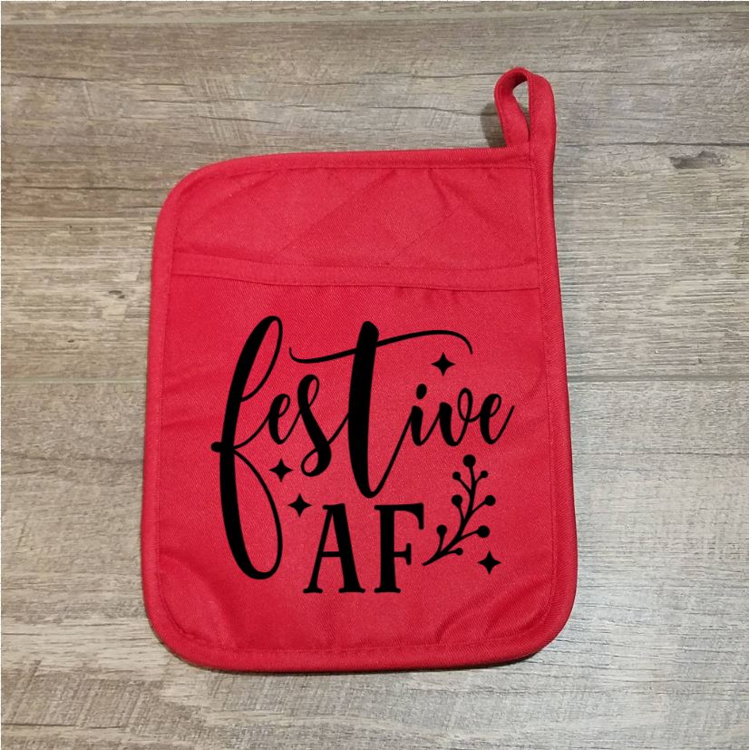 Festive AF Potholder