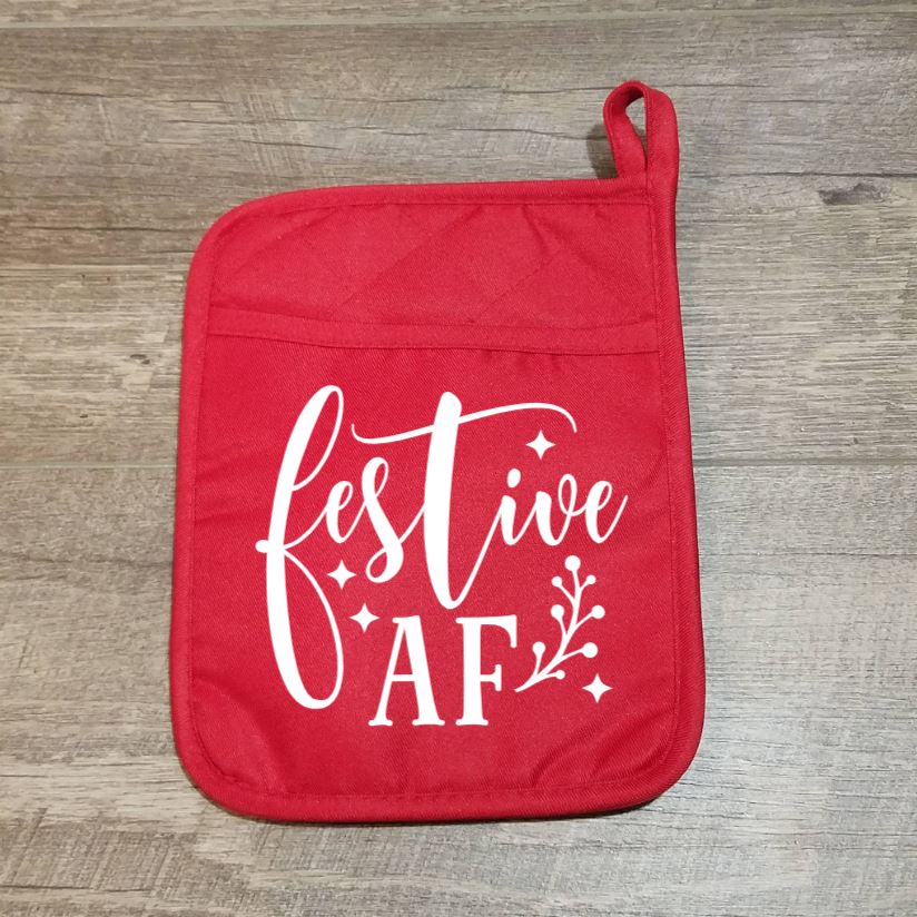 Festive AF Potholder