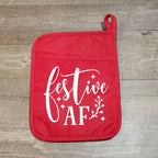 Festive AF Potholder