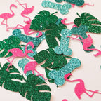 Tropical Luau Flamingo Glitter Penis Confetti