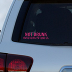 Not Drunk Avoiding Potholes Decal