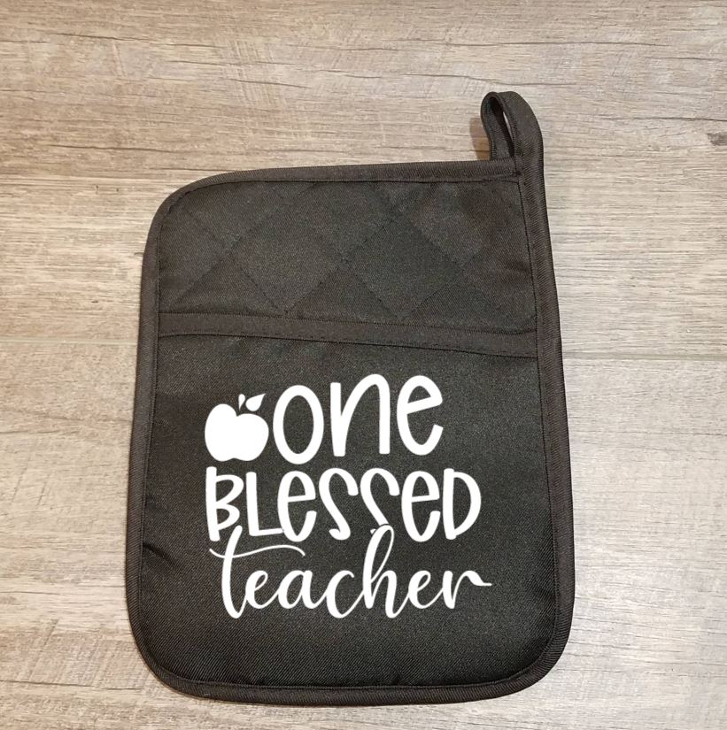 One Blessed Teacher Potholder