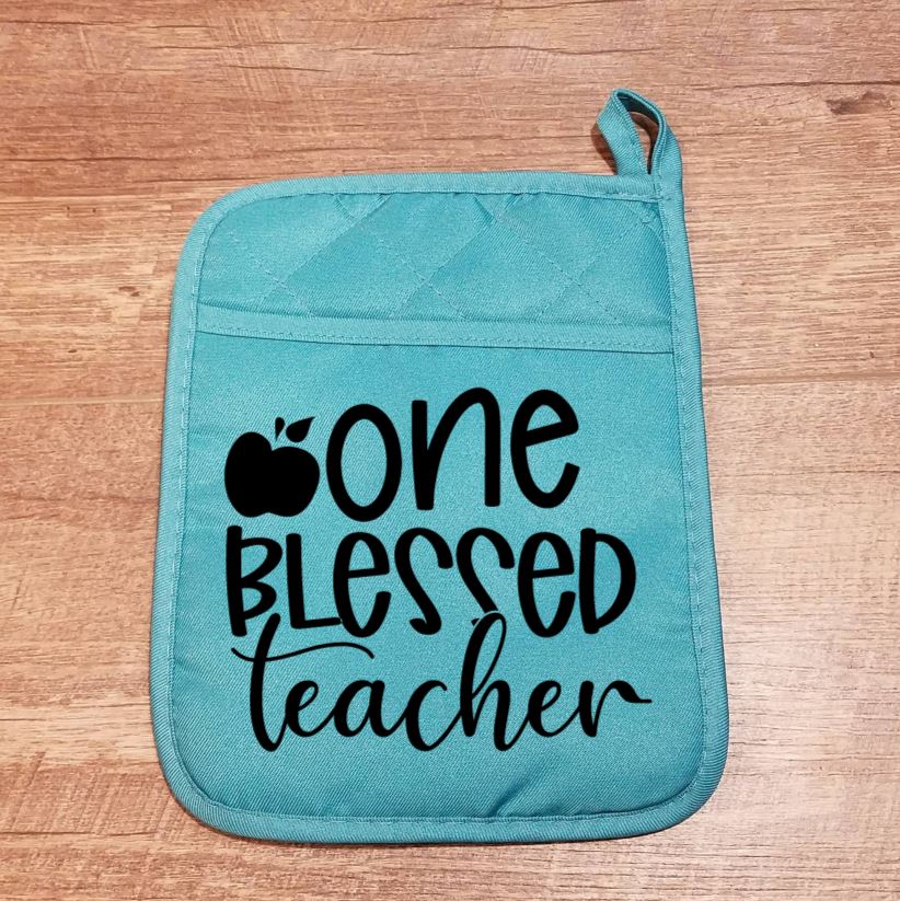 One Blessed Teacher Potholder