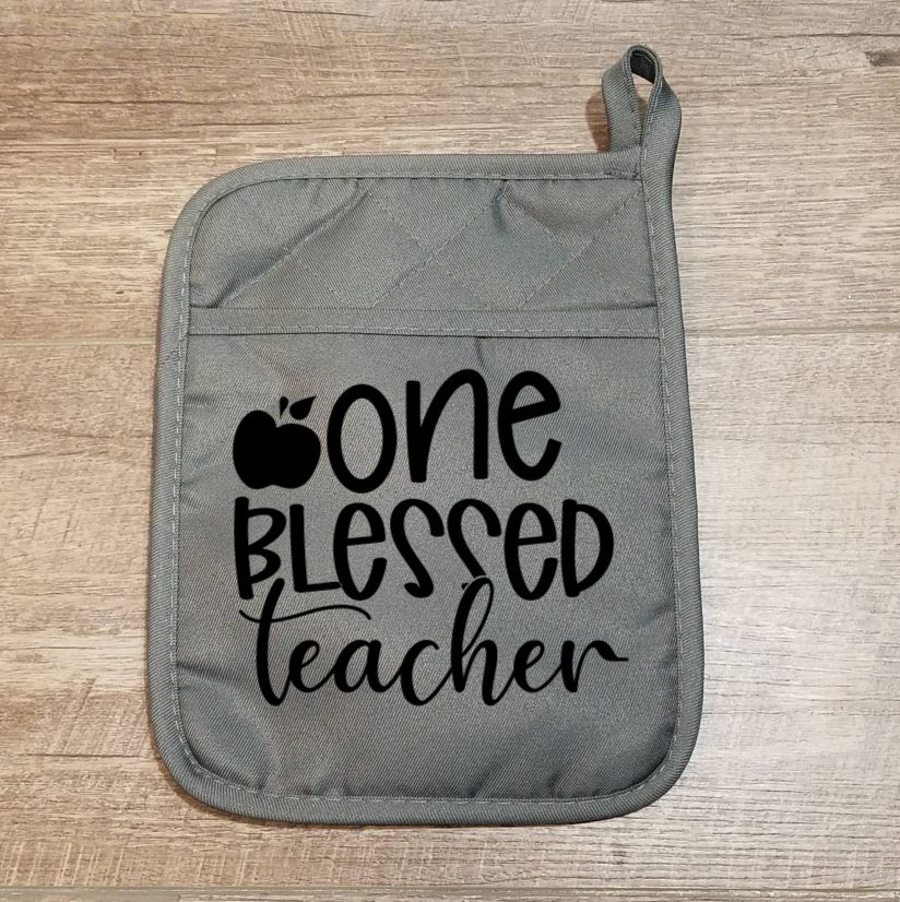 One Blessed Teacher Potholder