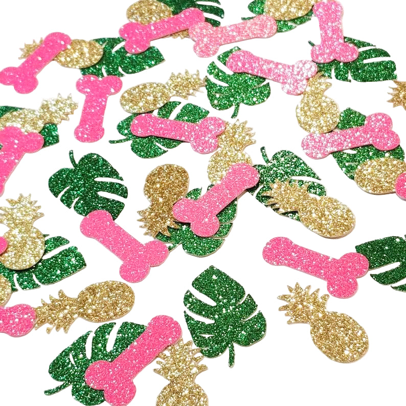 Tropical Bachelorette Glitter Confetti