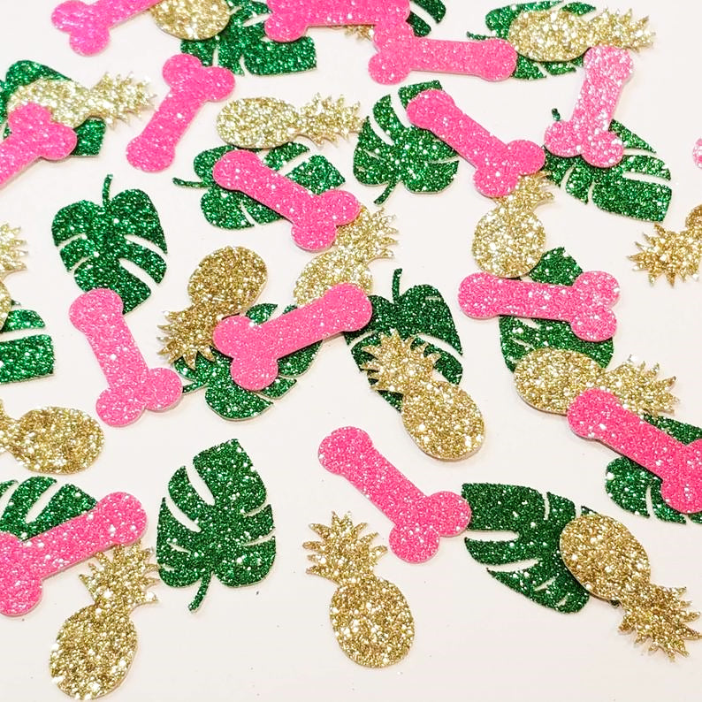 Tropical Bachelorette Glitter Confetti