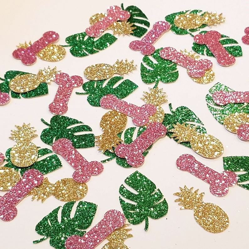 Tropical Bachelorette Glitter Confetti