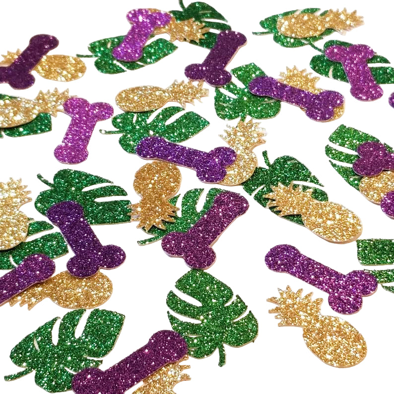 Tropical Bachelorette Glitter Confetti
