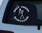 Shit Creek Survivor Car Decal