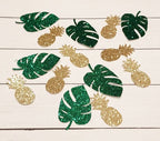 Palm Leaf and Pineapple Tropical Glitter Confetti