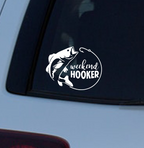 Weekend Hooker Fishing Decal